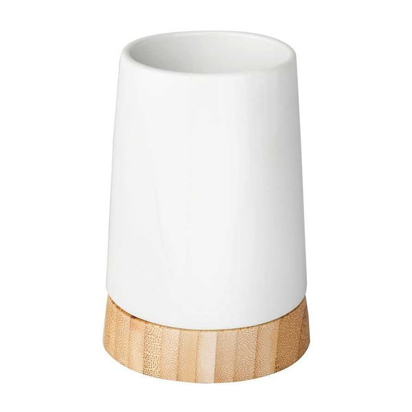 Bel keramičen komplet pripomočkov za kopalnico Bamboo – Wenko-image-3