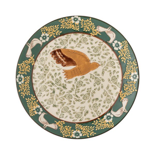 Zelen desertni krožnik iz kamenine ø 16 cm Hezha – Bloomingville