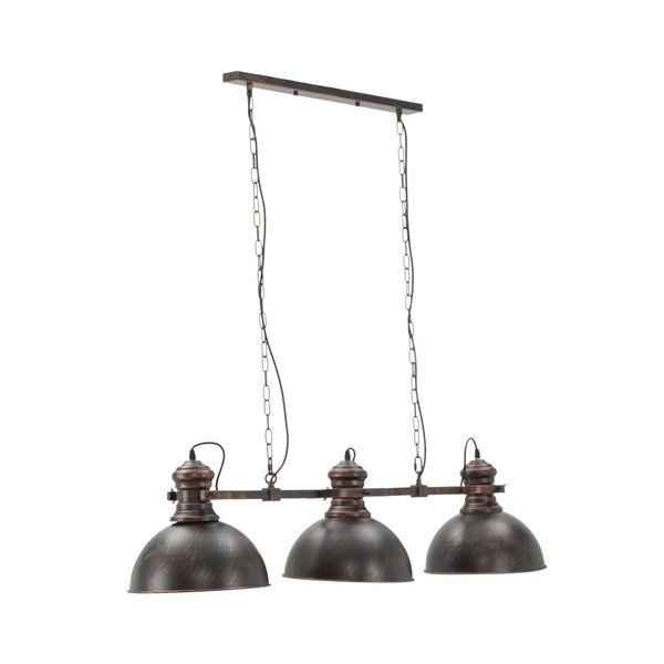 Črna viseča svetilka s 3 odtenki Mauro Ferretti Industry-image-1