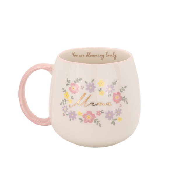 Svetlo rožnata porcelanasta skodelica 450 ml Mama You Are Blooming – Sass & Belle