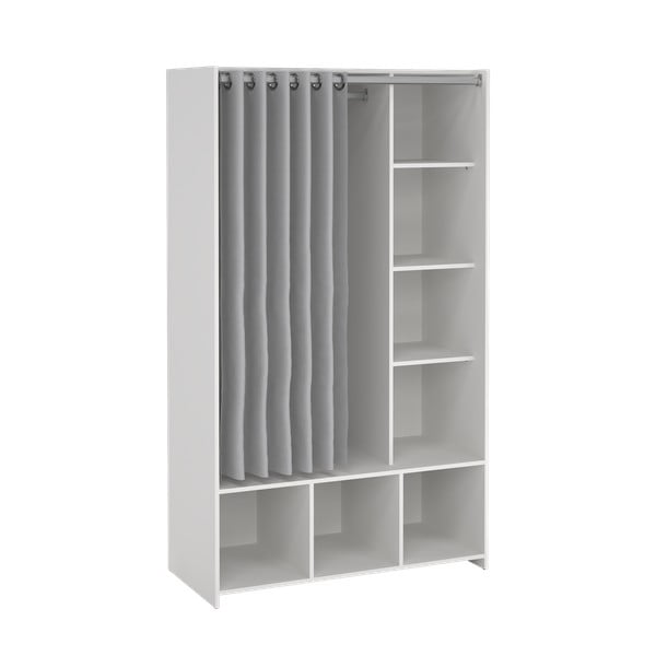 Bela/siva garderobna omara 105x180 cm Kit – Tvilum-image-2