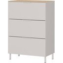 Kremno bela omarica v mat dekorju 68x98x40 cm Savoca – Germania