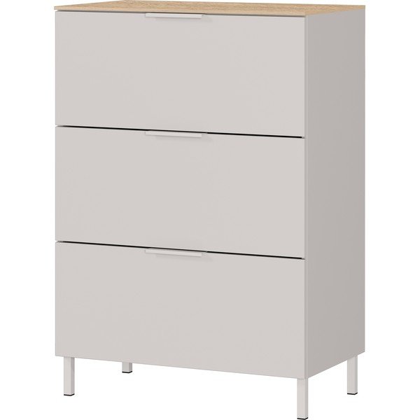 Kremno bela omarica v mat dekorju 68x98x40 cm Savoca – Germania