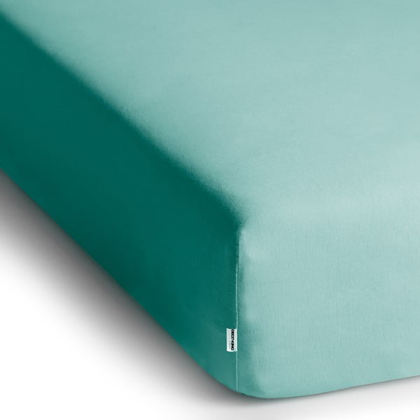 Turkizna napenjalna rjuha iz jerseyja 160x200 cm Amber – Restilo-image-2