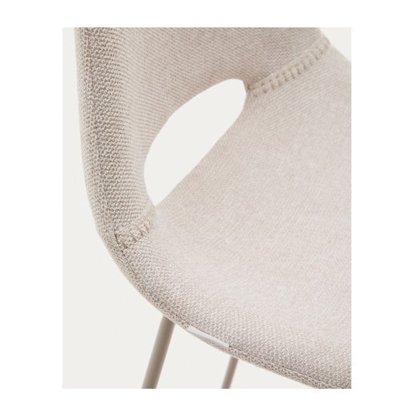 Bež barski stol (višina sedeža 76 cm) Zahara – Kave Home-image-4