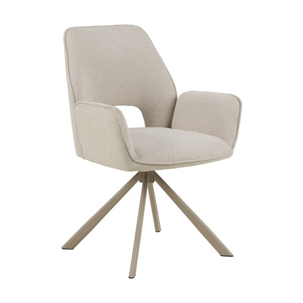 Bež oblazinjen jedilni stol z nasloni za roke Graham – Actona