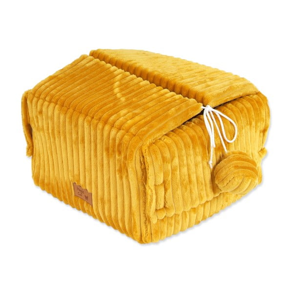 Gorčično rumen kokon za mačke 40x36 cm Magic Cat Stripe – Plaček Pet Products