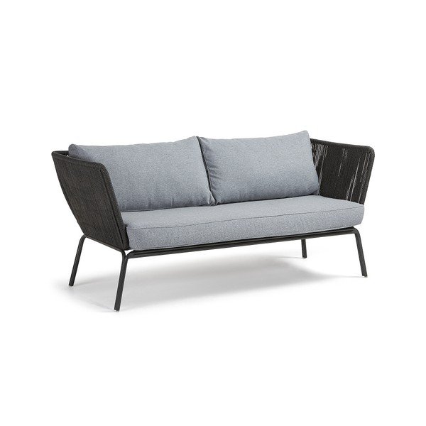 Siva vrtna zofa s tremi sedeži la Forma Bernon-image-3