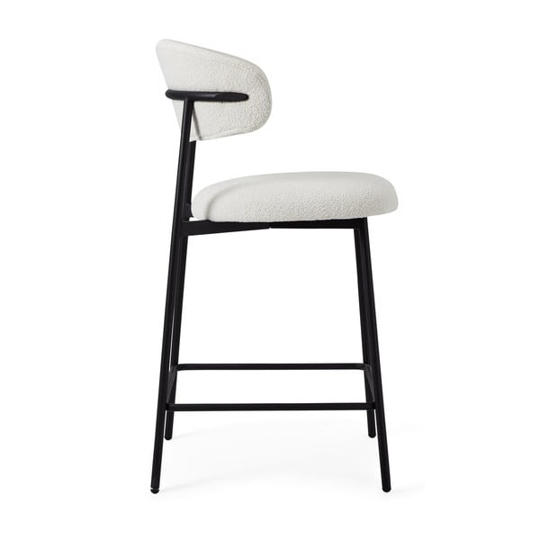 Beli barski stoli v kompletu 2 ks (višina sedeža 65 cm) Diana – Furnhouse-image-1