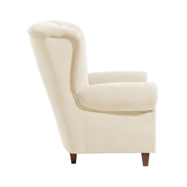 Krem fotelj Max Winzer Vicky Velor-image-1