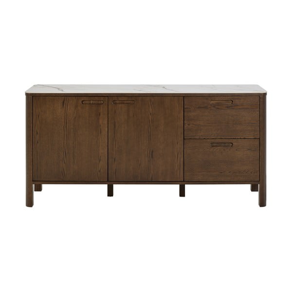 Rjava komoda v hrastovem dekorju 160x75x40 cm Southampton – Actona