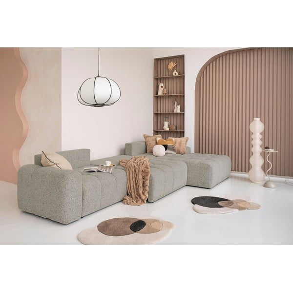 Svetlo rjava raztegljiva kotna sedežna garnitura s prostorom za shranjevanje (desni kot) Lulu – Miuform-image-1