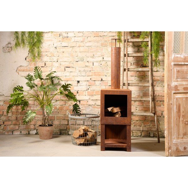 Kvadratni kamin na terasi Esschert Design-image-2