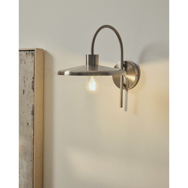 Stenska svetilka v srebrni barvi ø 27 cm Nuvira – Kave Home-image-1