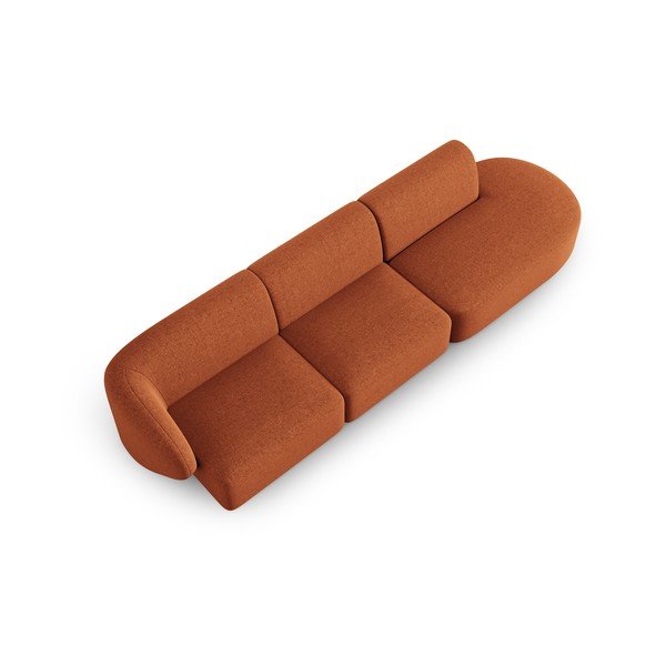Oranžna sedežna garnitura 302 cm Shane – Micadoni Home-image-4