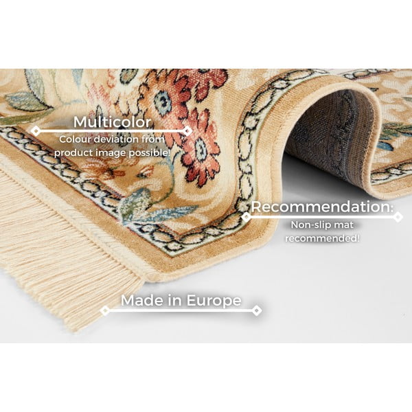 Bež viskozna preproga 95x140 cm Oriental – Nouristan-image-4