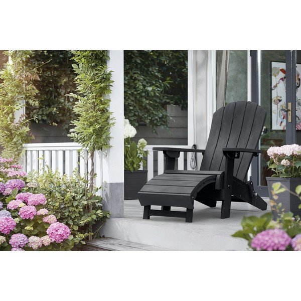 Temno siv vrtni stol Keter Adirondack-image-1