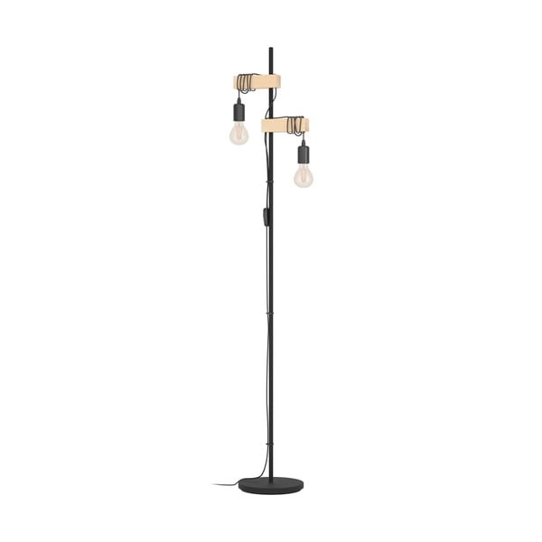 Črna LED stoječa svetilka (višina 166,5 cm) TOWNSHEND – EGLO