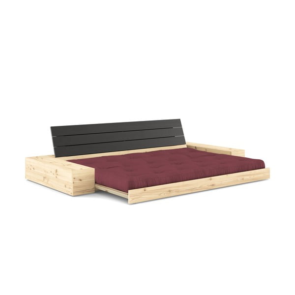 Bordo rdeča raztegljiva sedežna garnitura 244 cm Base – Karup Design-image-4