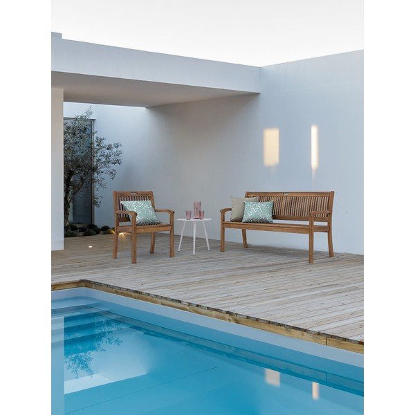 Vrtna klop iz masivnega lesa v naravni barvi Noemi – Bizzotto-image-1