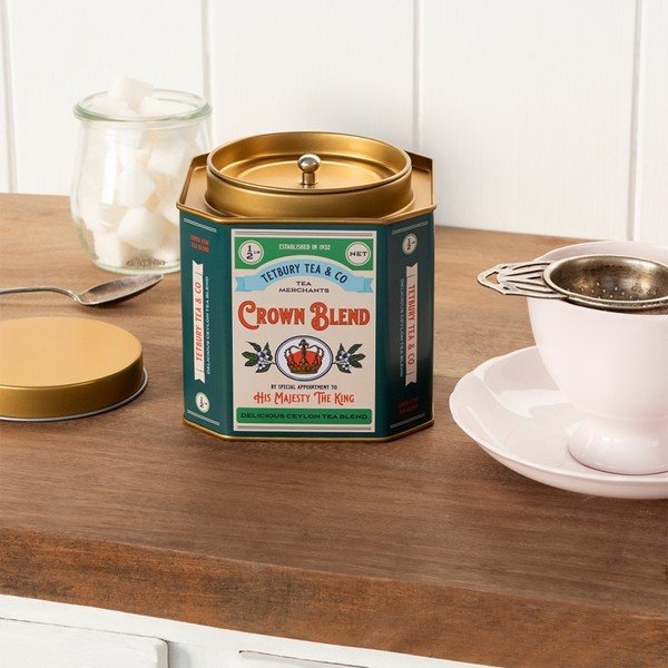 Kovinska posoda za shranjevanje za čaj Crown Blend – Rex London-image-1