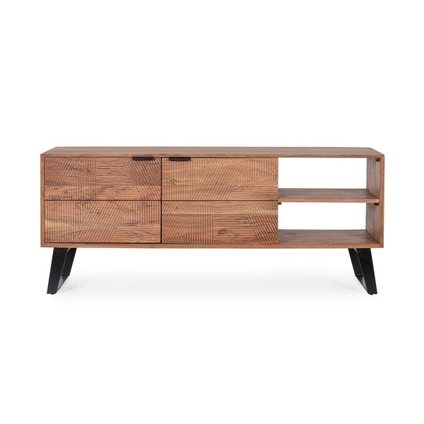 TV omarica iz masivne akacije v naravni barvi 145x60x40 cm Isar – Bizzotto