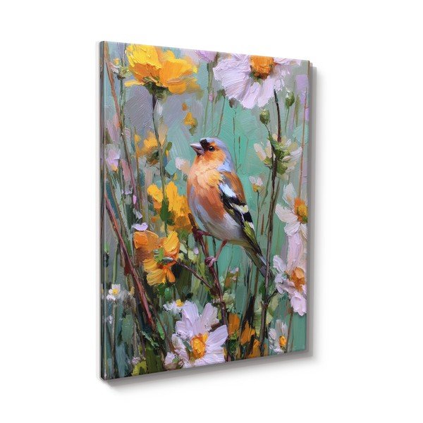 Tiskana slika z okvirjem 60x80 cm Fringilla – Styler-image-3