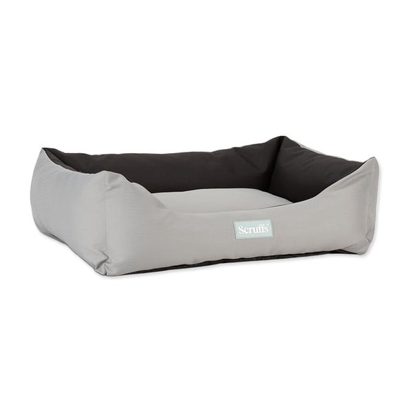 Siva plišasta postelja za pse 60x75 cm Scruffs Expedition L – Plaček Pet Products