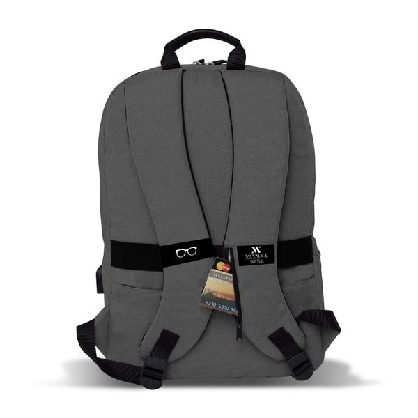 Siv nahrbtnik z USB priključkom My Valice GALAXY Smart Bag-image-1