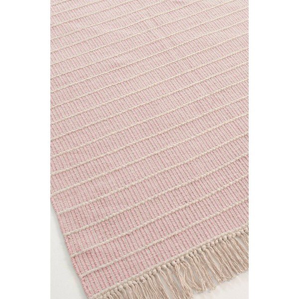 Rožnat ročno tkan bombažen tekač 80x150 cm Irma – Jotex-image-4
