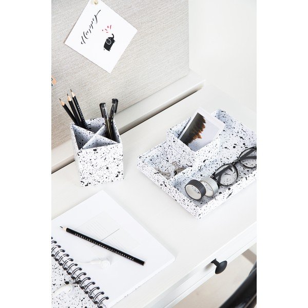 4-delni črno-beli namizni organizator Bigso Box of Sweden Lena-image-3