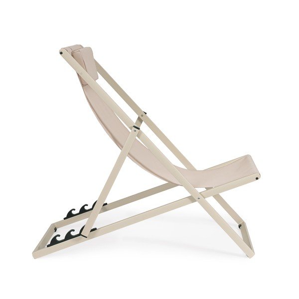 Bež kovinski vrtni ležalnik Taylor – Bizzotto-image-2