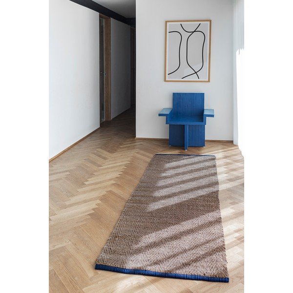 Rjav tekač iz jute 80x245 cm Notes – Mette Ditmer Denmark-image-1