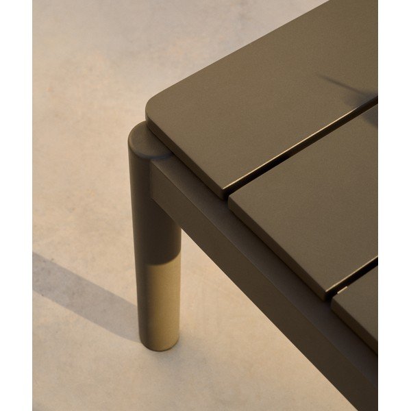 Kovinska vrtna klubska mizica 63x149 cm Sorells – Kave Home-image-3