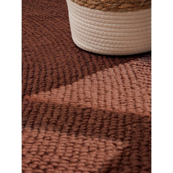 Opečnato oranžna ročno tkana volnena preproga 160x230 cm Calmio – Hanse Home-image-4