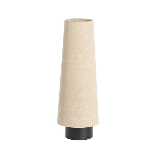 Bež kovinska namizna svetilka s tekstilnim senčilom (višina 42 cm) Howie – Light & Living