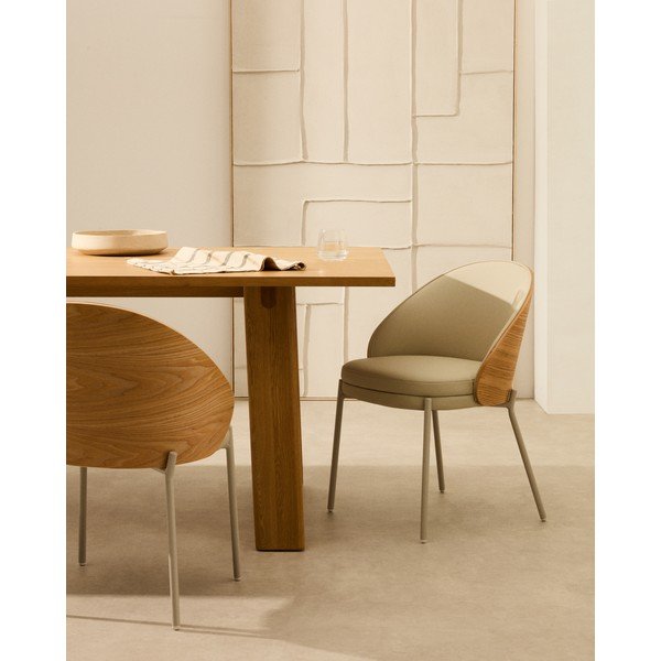 Kremno bel jedilni stol Eamy – Kave Home-image-1