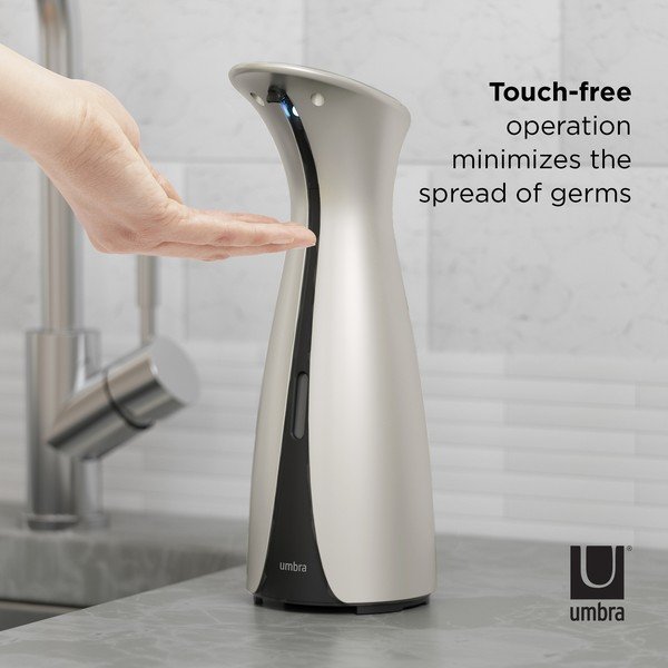 Avtomatski dozirnik za milo v srebrni barvi 250 ml Otto – Umbra-image-1