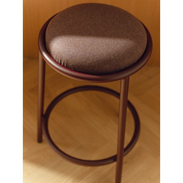 Bordo rdeč kovinski barsko stol (višina sedeža 68 cm) Hogo – noo.ma-image-3