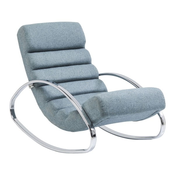 Modri gugalni stol Kare Design Manhattan