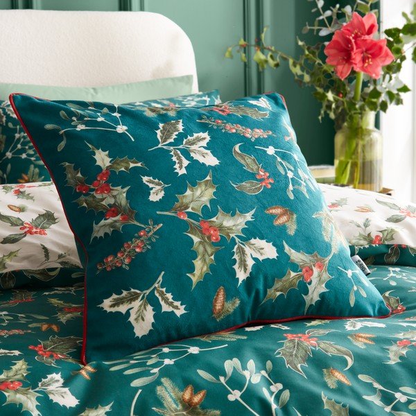 Žametna okrasna blazina 50x50 cm Winter Foliage – RHS