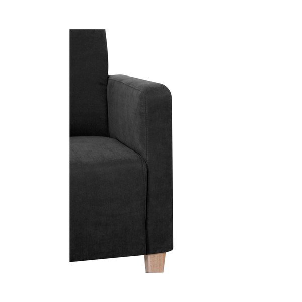 Črn fotelj Max Winzer Milla Velor-image-2