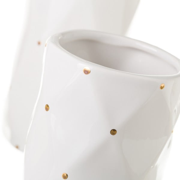 Bel komplet pripomočkov za kopalnico Dottie – Casa Selección-image-1