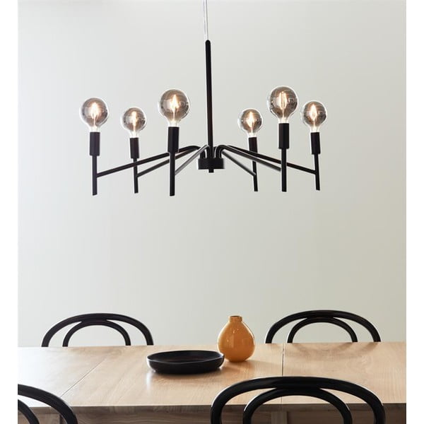 Črna viseča svetilka Markslöjd Monarch, ø 70 cm-image-1