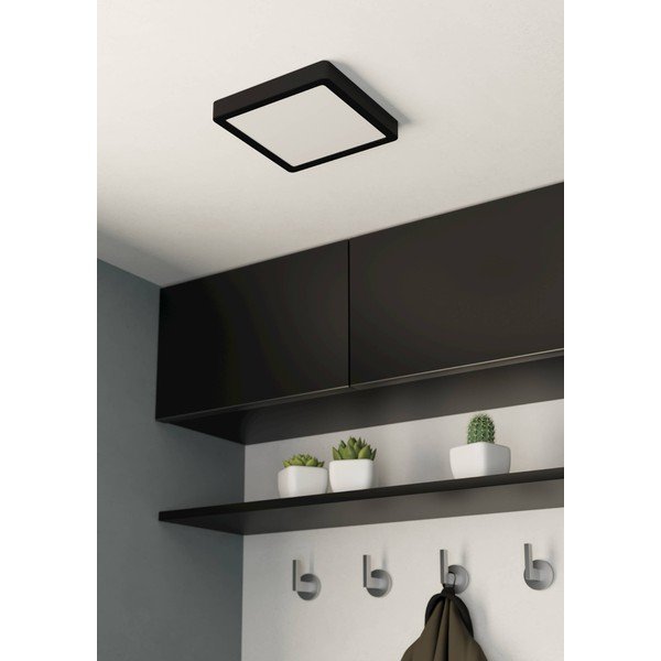 Črna LED stropna svetilka 21x21 cm FUEVA 5 – EGLO-image-1
