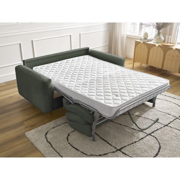 Zelena raztegljiva sedežna garnitura za spanje 220 cm Cocoone – Bobochic Paris-image-1