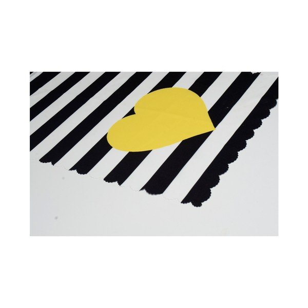 Namizni tekač 45x140 cm Black Stripes – Minimalist Cushion Covers-image-1