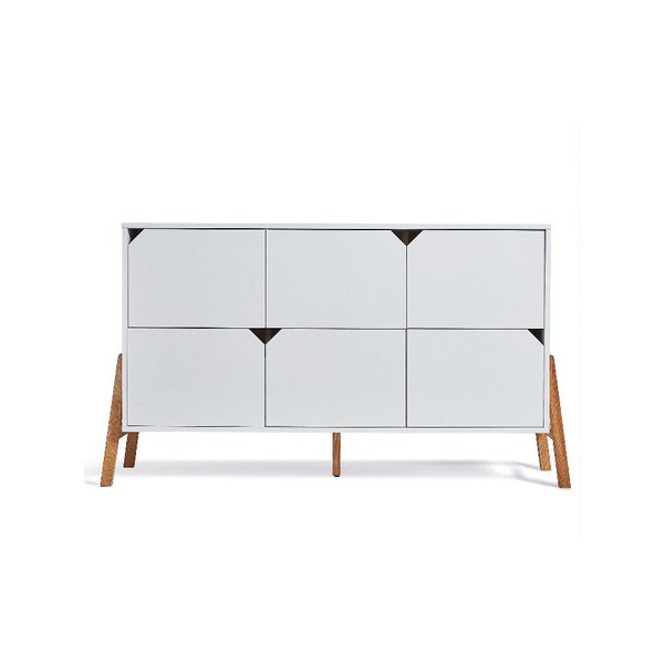 Bela komoda s 6 predali BELLAMY Lotta-image-1