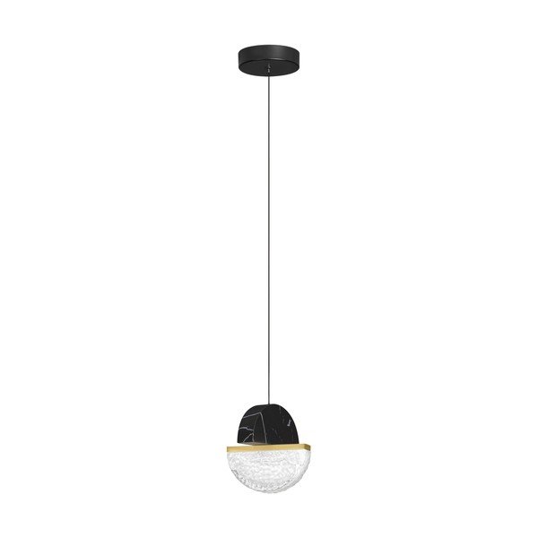 Črna kovinska LED zatemnitvena viseča svetilka ø 16 cm Dorin – Nova Luce