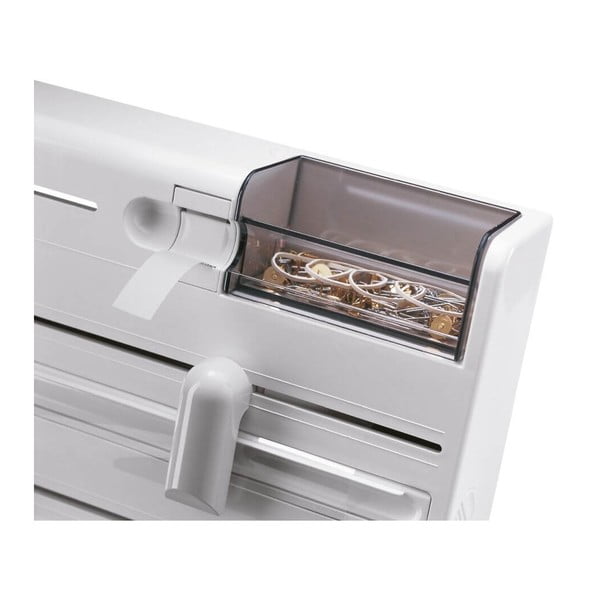 Belo plastično stensko držalo za kuhinjske brisače in folijo Parat – LEIFHEIT-image-2